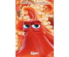 Findet Dorie - Finding Dory - No Talking - Disney Zeichentrick Animation Film Movie Kino Poster Druck 61x91,5