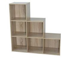 Alsapan 483662 - Scaffale in truciolato, Effetto Quercia, 93 x 30 x 94 cm