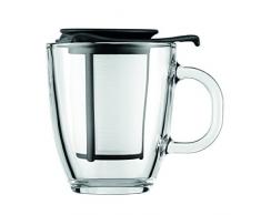 BodumÂ âÂ CaffettieraÂ âÂ Caffettiera a pistone tazze, Vetro, Nero , 35 cl