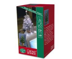 Konstsmide - Albero di Natale Artificiale con Decorazioni e 20 LED Verdi, Dotato di Cavo USB