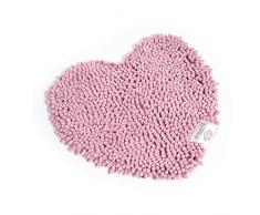 Sophie Maison Passatello Cuore Tappeto, 100% PES Microfibra, Rosa, 55