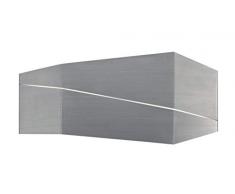 Trio Leuchten Zorro - Lampada da parete in metallo, 13 W, nichel opaco