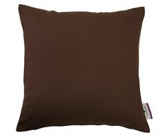 Tom Tailor, Federa per Cuscino, Marrone (Braun), 40 cm x 40 cm
