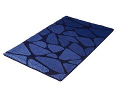 Kleine Wolke Tappeto da Bagno Inspire 60Â x 100Â cm, Poliestere, Blu Scuro, 60Â x 100Â x 1.5Â cm