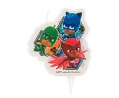 PJ MASKS 346204 - Candela FIGURINE 2D, cera, multicolore, 5 x 2 x 8 cm
