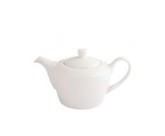 Arctic vetrificati della Porcellana Teiera 4 Cup, Set di 2, Bianco