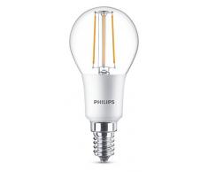 Philips Lighting Sferica (Regolabile) 8718696575291 Lampadina LED Classic Sfera E14, 4.5 W, Bianco, confezione da 1