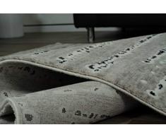 DolceMora Sehrazat Home-8009 Tappeto, Acrilico, Grigio, 50 x 65 cm