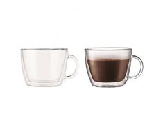 Bodum Bistro Tazza per CaffÃ© Latte 0,45 l, Set da 2