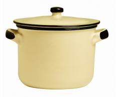 Bitossi Home Pentola Con Manici In Terracotta, 4 Lt, Giallo