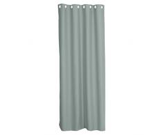 LEVIVO Tenda Termica Pesante/Oscurante con Occhielli, Tessuto, Verde, 245 x 135