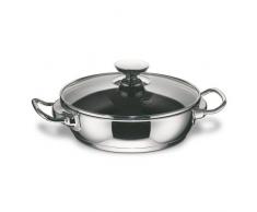 Berndes Tegame con Coperchio 28 cm, Acciaio Inox, Argento