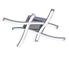 Reality Leuchten Route Lampada da soffitto 5 W, Nickel Satinato