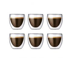 Bodum Pavina Set 6 bicchieri da 8 cl