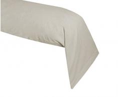 Lovely Casa T34820001 ALICIA Federa cuscino cilindrico, 100 % Cotone a 57 fili, 45 x 185 cm, Lino