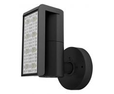 Litec 6190 GR Lampada LED da parete da esterno, in alluminio pressofuso IP54, 11 W, 1.050 lumen, colore: grigio/antracite