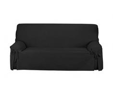 Martina Home - Copridivano con Fiocchi 3 posti Nero