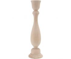 New Image Group Bulk candelabro in Legno, Multicolore, 22.86Â x 6.35Â x 6.35Â cm