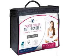 My Lovely Bed - Federa Copricuscino Antiacaro - 50x70 cm - Trattamento Aegis - 100% Cotone Traspirante - Forma a Quadrato