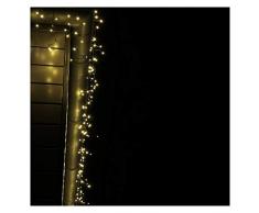 CLGarden luce catena pioggia gelata ledes R200Â LED bianco caldo cavo tenda luminosa per interno e esterno Attivo lunghezza cavo 4Â meter colore verde 1623