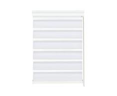 Gardinia KlÃ¶ckner Tenda a Rullo Doppia, Bianco, 60 x 160 cm