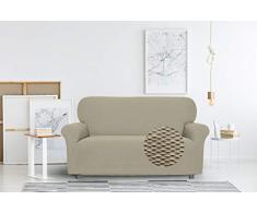 Sogni e Capricci Copridivano Bielastico Fashionable, Tortora, 3 Posti