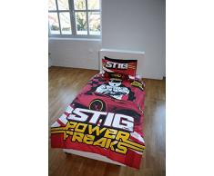 BBC Worldwide - Set con copripiumone e federa, per letto singolo, motivo: Top Gear