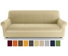 Petti Artigiani Italiani Copridivano Elasticizzato, Beige, 2 Posti (110 a 150 cm)