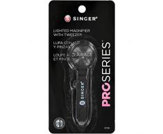 Singer Notions, pinzetta con Luce LED e Lente di ingrandimento