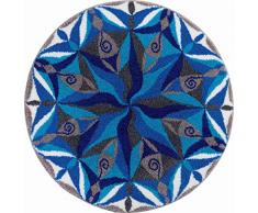 Grund FLUIDITY Tappeto per Il Bagno, Poliacrilico Supersoft, Blu, 80 cm