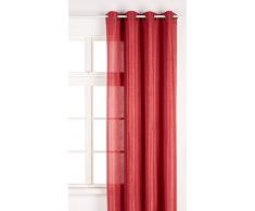 Lovely Casa r68538010Â BEA Tenda a Occhielli Poliestere Rosso 260Â x 140Â cm