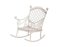 Rayher 46065102 - Sedia a Dondolo, 5,3 x 8 x 7,5 cm, Colore: Bianco