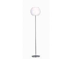 Fan Europe Lampada da Terra Piantana Moderna E27, 60 W, Bianco, 167x35