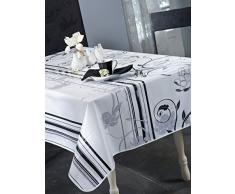 CALITEX Tovaglia Cerata, Bianco, Quadrata, 180 x 180 cm