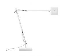 Flos Kelvin Edge Lampada da Tavolo con Base, 8 watts, Bianco