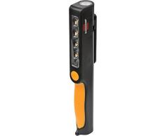 Brennenstuhl Artnr IsoLang MedKurzText 1175890 IT Lampada con Clip a Batteria Ricaricabile 4+1 LED HL da 41 MC con Presa di Carica USB, Giallo/Nero
