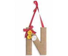 Villa dâEste Home Tivoli Word Appendino Fuoriporta N, Corda, Marrone, 27x5x27 cm