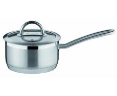 Tescoma 779414 Vision Casseruola 1 Manico con Coperchio, Acciaio Inossidabile, Argento, 14 cm, 1 l, 1 Pezzo