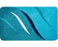 Grund, Tappetino da Bagno con Swarovski, 100% Poliacrilico, Ultra Soft, Antiscivolo, Certificato Oeko teÑ , 5Â Anni di Garanzia, Crystal Light, Wings - TÃ¼rkis, 70 x 120 cm