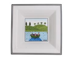 Villeroy & Boch 10-1634-3934 Design Naif Gifts Ciotola Quadrata, Porcellana con Decorazioni dallAspetto Fantasioso, Quadrata