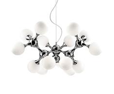 Ideal Lux Nodi SP15 Lampada a Sospensione E14, Argentato, 105 x 140 cm