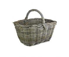 Cestino per Rattan Grigio