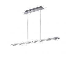 Trio Leuchten Trio 372294505 Silas LED Sospensione, Alluminio, Funzione Touch, 115 cm Integriert, 45 W, Spazzolato