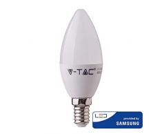 V-TAC VT-226 Lampadina LED Chip Samsung E14 5,5W Candela 4000K, Bianco