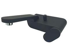 Bisk Futura De Luxe-Rubinetto Miscelatore a Leva Singola per Vasca da Bagno, Colore: Nero, 20 x 25 x 14 cm