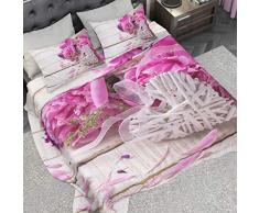 PETTI Artigiani Italiani â Lenzuola, Lenzuola Una Piazza e Mezza, Set Lenzuola, Completo letto Una Piazza e mezza, 100% Made in Italy, Tessuto 100% Raso Satin