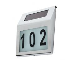 Maclean mce172Â pannello solare Solar Civico Acciaio Inossidabile Led Sensore Di Luce Solare Lampada