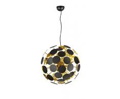 Trio Discalgo Lampada a Sospensione, Sfera, Diametro 54 cm E14, Nero Opaco