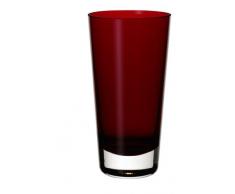 Villeroy & Boch Colour Concept Bicchiere da Long Drink Red, 420 ml, Cristallo, Trasparente/Rosso