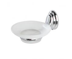 FERIDRAS Facile Portasapone, Double-Blister, Cromo, 6.5x14.5x16.5 cm,